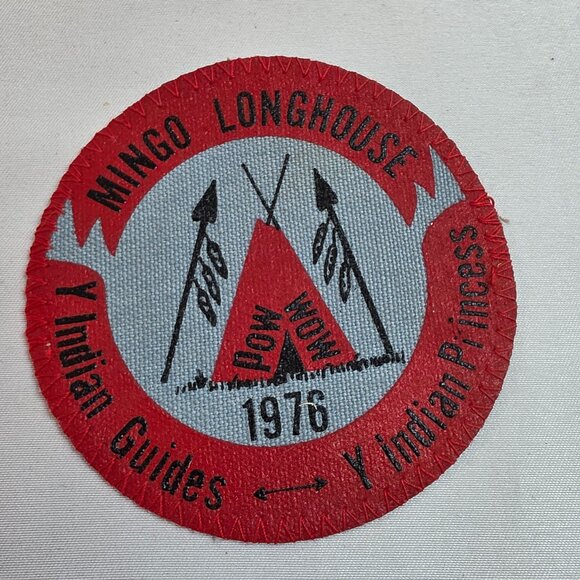 Vintage 1976 YMCA Mingo Longhouse Y-Indian Guides & Y Indian Princess Patch - Picture 1 of 7